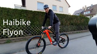 Haibike Flyon Xduro Nduro 100  auspacken fertig schrauben und Testfahrt  Tretmühle Stuttgart [upl. by Kippie]