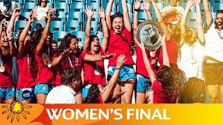 Spain vs Hungary  Highlights womens final  YAC 17 Beach Handball EURO [upl. by Nauq]