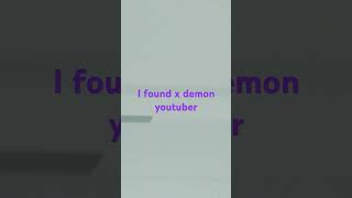 Its xdemon to youtuber 😱 [upl. by Yddur]