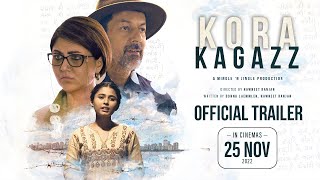 Kora Kagazz Official Trailer  Rajat Kapoor Swastika Mukherjee Aishani Yadav  In Cinemas Nov 25 [upl. by Karita888]