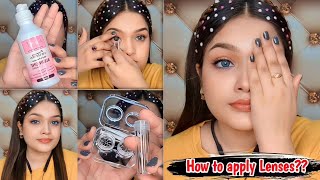 How to Apply Contact Lenses with Tips  Best Quality Lens Review  Buy 1 Get 2 Lens Free  Asma Khan [upl. by Trabue851]