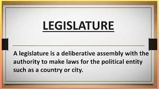 Legislature  Types of Legislature  Bicameral Legislature and Unicameral Legislature  UrduHindi [upl. by Arral]