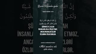 Allah insanlara əsla zülm etməz  Yunus surəsi 4445 [upl. by Razec]