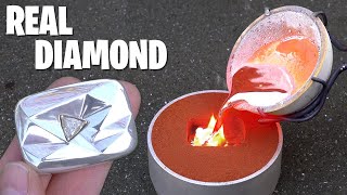 Casting REAL Diamond YouTube Play Button [upl. by Nire]