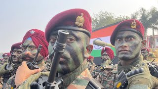 Indian Army’s Special Forces contingent marching  Army Day  Republic Day 2024  Para Commandos [upl. by Jehial]