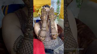 Bridal Mehndi Back Hand Hand backhandmehndi backhandmehndidesign bridalmehndi shorts mehndi [upl. by Green]