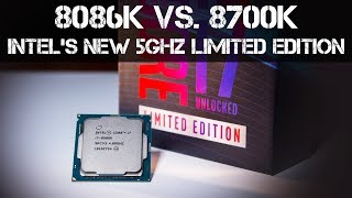 8086K VS 8700K  Intel i7 8086K 50GHz Processor Released [upl. by Flavia]