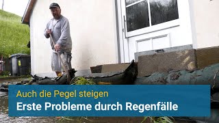 Erste Probleme💦 durch intensive Regenfälle [upl. by Oad746]