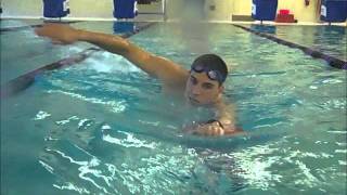 Single Arm Pull Drill on Kickboardwmv [upl. by Brigitta]