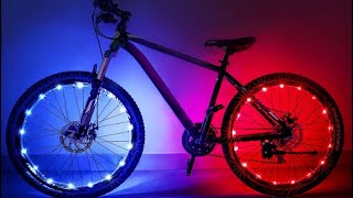 Nexillumi Upgrade Waterproof LED Bike Wheel Lights Review Ready To Use Out Of The Box Maximum Vis [upl. by Bryner]