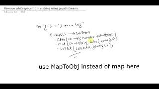 Remove Whitespace from String using Java 8 Streams [upl. by Corley]