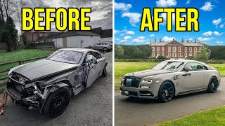 REBUILDING MARCUS RASHFORDS MANSORY ROLLS ROYCE WRAITH  FULL BUILD [upl. by Elfreda]