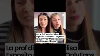 Elisa Esposito sbanca su OnlyFans «Non lavorerò mai» La mamma contro gli haters notizie [upl. by Ardnasirhc]