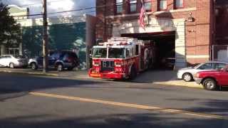 FDNY SQUAD 61 RESPONDING FROM ITS FIREHOUSE ON WILLIAMSBRIDGE ROAD IN THE BRONX NEW YORK [upl. by Anna791]