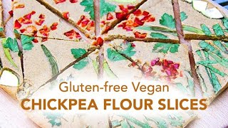 Glutenfree Vegan chickpea flour slice recipe for lunch or a picnic [upl. by Acinehs]