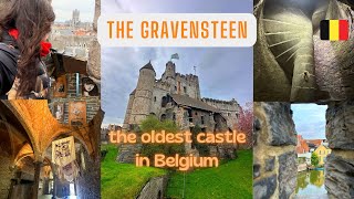 Secrets Unveiled Inside the Unconquerable Castle  GRAVENSTEEN  Inside Outside amp Top Views 🇧🇪 [upl. by Ullund]