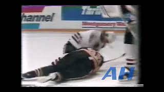 NHL May 30 1992 Chicago Blackhawks v Pittsburgh Penguins R Chris Chelios v Larry Murphy [upl. by Aerdnat]