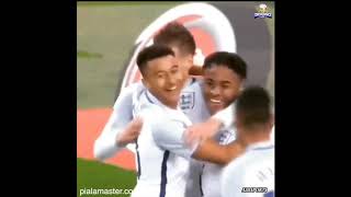 Vardys GoalampCelebration vs Spain [upl. by Nivat]