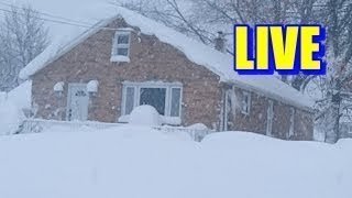 Lackawanna NY lake effect snow LIVE [upl. by Maible]