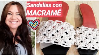 Decora tus Sandalias con MACRAMÉ PASO A PASO [upl. by Junieta]