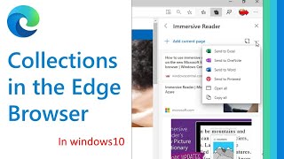 How to use Microsoft Edge Collections in windows10 [upl. by Plunkett]