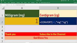 Convert Milligram to Centigram [upl. by Ayanaj]