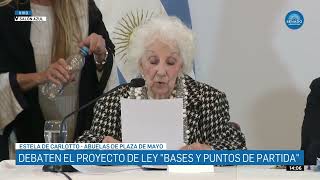 ESTELA DE CARLOTTO  PLENARIO 160524 [upl. by Tice]