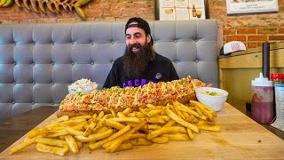 THE HARDEST CHALLENGE IVE DONE THIS YEARTHE WORLDS BIGGEST LOBSTER ROLL  BeardMeatsFood [upl. by Kirimia78]