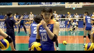 TORAY Arrows迫力の公式練習・選手紹介・サインボール投げ入れ ＠201819 VLEAGUE 滋賀大会 Pure 4k [upl. by Bink]