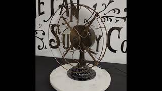 Circa 1900 Emerson PI241 All Original quotSurvivorquot 12quot Fixed Mount Desk Fan [upl. by Merkley908]