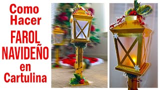 ⭕✂ MANUALIDADES NAVIDEÑAS 2022 🎄 Haz Tu PROPIO FAROL DE NAVIDAD ADORNOS NAVIDEÑOS [upl. by Leirol]