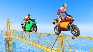 DO NOT FALL OFF THE CRANE  GTA 5 Funny Moments [upl. by Vasta375]