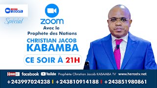 SPECIAL SOIREE ZOOM DIASPORA 08012024 AVEC PROPHETE DES NATIONS CHRISTIAN JACOB KABAMBA [upl. by Rumery]