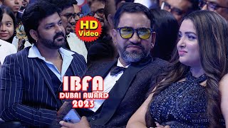 Jaqueline Fernandez की भोजपुरी बोली देखिये Govinda  Dinesh Lal Yadav  Ibfa Dubai Award 2023 [upl. by Ehpotsirhc]