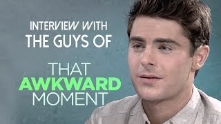 Miles Teller Zac Efron Michael B Jordan Talk That Awkward Moment [upl. by Hirasuna]