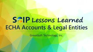 ECHA SCIP Portal Accounts and Legal Entities [upl. by Ahkihs805]