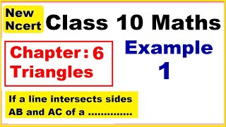 Class 10 Maths  Chapter 6  Example 1  Triangles  NEW NCERT  Ranveer Maths 10 [upl. by Nylavad]