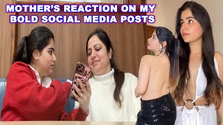 MY MOTHER REACTS TO MY BOLD PICTURES amp VIDEOS ON SOCIAL MEDIA  NISHI ATHWANI [upl. by Alor]