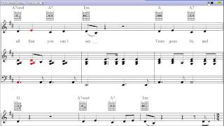 Baby Can I Hold You by Tracy Chapman  Piano Sheet MusicTeaser [upl. by Torruella]