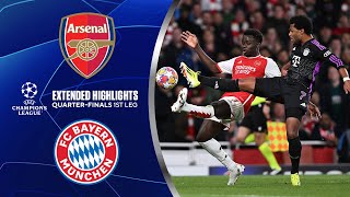 Arsenal vs Bayern Extended Highlights  UCL QuarterFinals 1st Leg  CBS Sports Golazo [upl. by Adrial345]