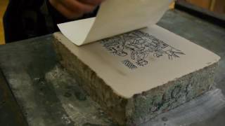 Lithographie  encrage et impression [upl. by Stets]