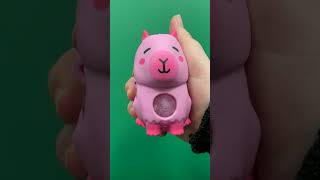 Capybara CapybaraToy Squeeze Squish Fidget Satisfying SensoryToy StressBall [upl. by Airotnahs]