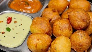 Hotel Style Mysore Bonda Recipe  Mysore Bajji Recipe [upl. by Harrington]