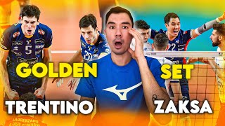 Reacting to ZAKSA vs Itas Trentino Volleyball CEV Champions League Quarterfinal GOLDEN SET [upl. by Kuska]