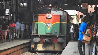 Colombo Fort To Badulla 1007 Express Train Arrival Train Announcement And Departure [upl. by Arelus438]