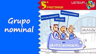 Grupo nominal Lengua 5º Primaria Tema 10 [upl. by Sirtemed]