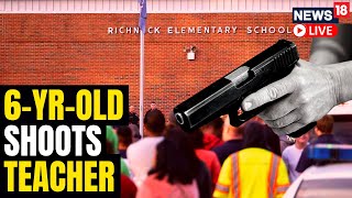 SixYearOld Boy Shoots Teacher In Virginia School  Shooting Not Accidental  English News [upl. by Sulohcin]