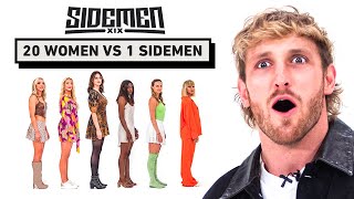 20 WOMEN VS 1 SIDEMEN LOGAN PAUL EDITION [upl. by Corene651]