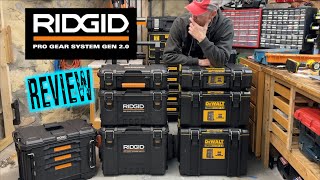 RIDGID 20 PRO GEAR SYSTEM and 3 Drawer Tool Box REVIEW vs ToughSystem and PACKOUT [upl. by Gnos920]