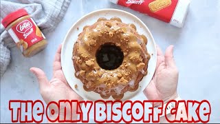 Biscoff Cake Fast and Easy كيكه بسكوت الذبد Biscoff cake birthday cake biscoff cake recipe cakes [upl. by Eniarrol]